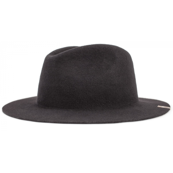 Mojave Traveller Hat Washed Black Wool Felt - Brixton
