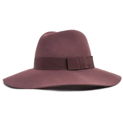 Brown Wool Felt Piper Wide Brim Hat - Brixton Reference: 7080 | Traclet Hat Shop