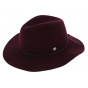 Traveller The Dex Plum Wool Felt Hat - Coal