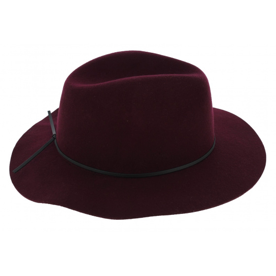 The Dex Traveller Hat Wool Felt Plum - Coal