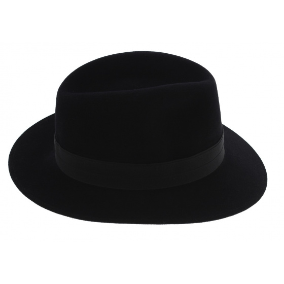 Toledo Fur Felt Fedora Hat Black - Stetson