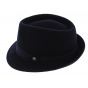 Unity Trilby Hat Blue Wool Felt - Traclet