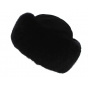 Ivanova Leather & Black Faux Fur Hat - Traclet