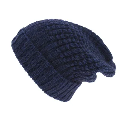Bellevarde Long Wool & Mohair Blue Beanie - Traclet Reference: 6124 | Traclet Hat Shop