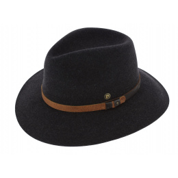 Traveller Riviera Hat Felt Wool Anthracite - Pierre Cardin