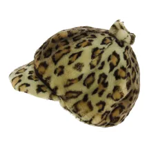 Newsboy Cap Talya Faux Fur Leopard - Traclet Reference: 4263 | Chapellerie Traclet
