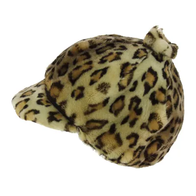 Casquette Gavroche Talya Fausse Fourrure Léopard - Traclet Reference : 4263 | Chapellerie Traclet