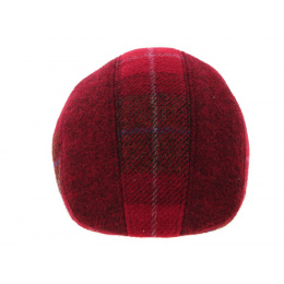 Brighton red Harris Tweed flat cap - Crambes