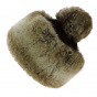 Milena Acrylic & Faux Fur Pom-Pom Beanie Black - Traclet