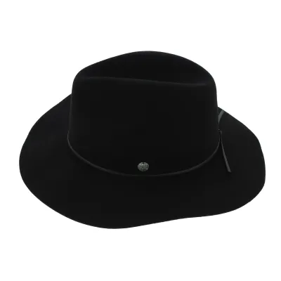 Chapeau Traveller The Dex Feutre Laine Noir - Coal Reference : 6238 | Chapellerie Traclet