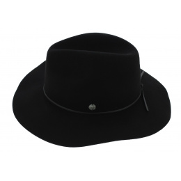 The Dex Traveller Hat Wool Felt Black - Coal