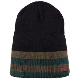 Long Struan Beanie Acrylic Tricolor Black - Barts
