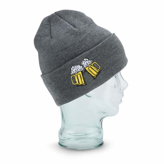 The Crave Short Beanie Acrylic Gray - Coal