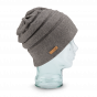 The Cameron Oversized Wool & Cotton Beanie Grey - Coal
