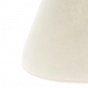 White clown rabbit fur cone hat