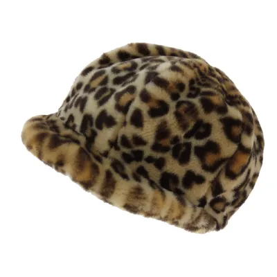 Casquette Style Gavroche Liliya Fausse Fourrure Beige - Traclet Reference : 4386 | Chapellerie Traclet