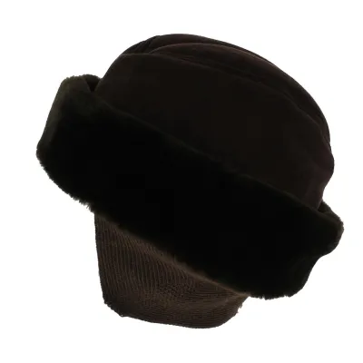 Toque Cache-Oreilles Caucase Fausse Fourrure Marron - Traclet Reference : 5918 | Chapellerie Traclet