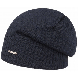 Navy Long Beanie - Stetson