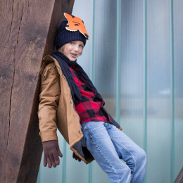 Children's barts cap fox head fox head