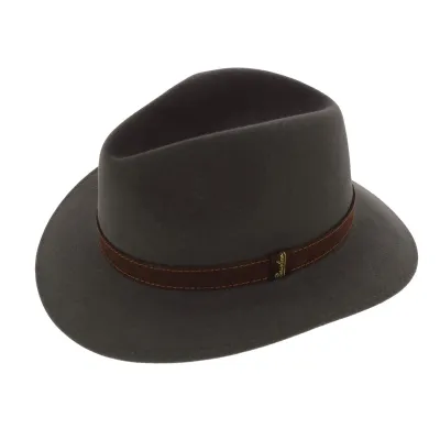 borsalino rain proof fur felt hat olive - borsalino rabbit fur hat Reference: 2999 | Chapellerie Traclet
