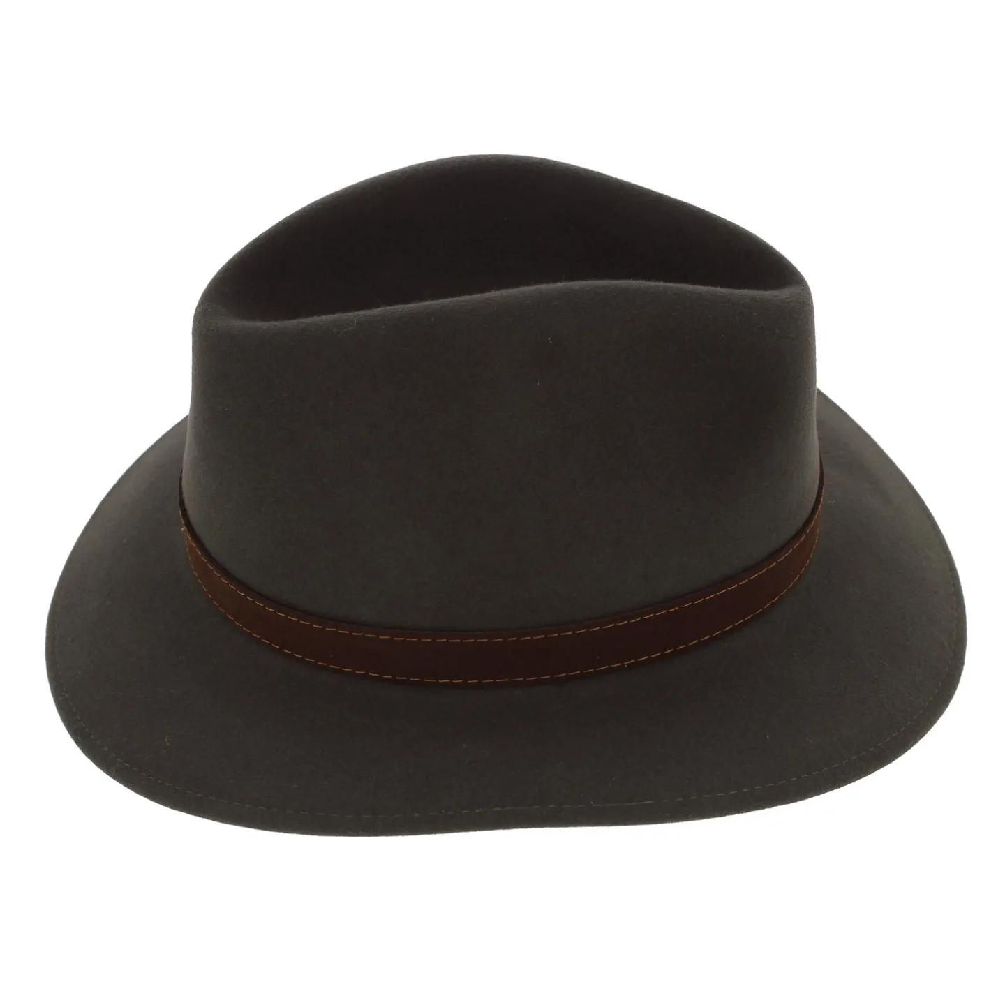 chapeau borsalino feutre poil rain proof olive - chapeau poil de lapin borsalino Reference : 2999 | Chapellerie Traclet
