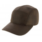 Rupper Baseball Cap Aged Brown Faux Leather - Crambes
