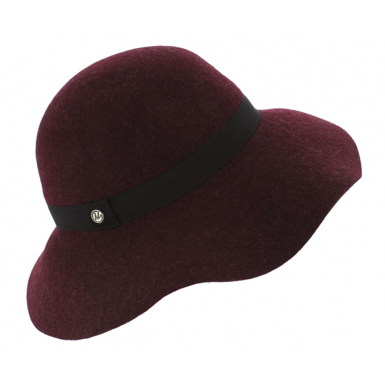 Capeline Lorelei Felt Wool Bordeaux - Traclet