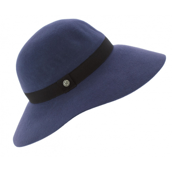 Capeline Lorelei Blue Wool Felt - Traclet