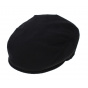 Borsalino flat cashmere cap black
