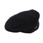 Black Borsalino Flat Cashmere Cap