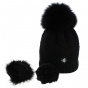 Black oversized beanie - Megeve