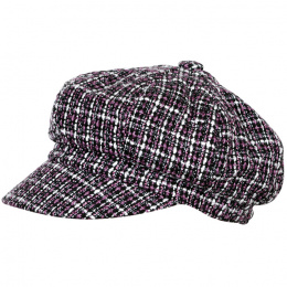 Burgundy Wool Newsboy Cap - Traclet
