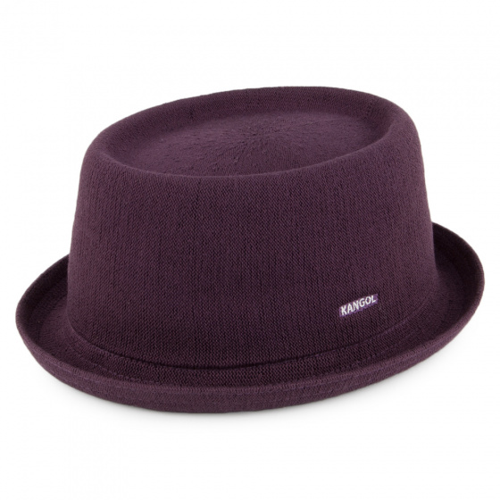 Pork Pie Bamboo Mowbray plum hat KANGOL