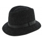 Blarney Traveller Hat Harris Tweed Wool Anthracite - Traclet
