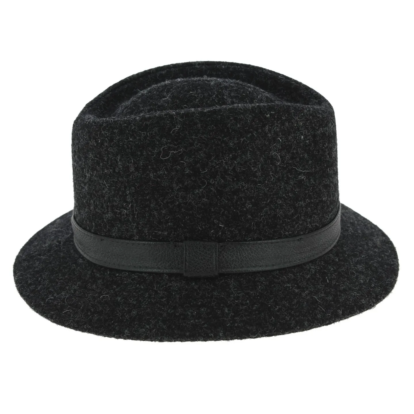 Chapeau Traveller Blarney Laine Harris Tweed Anthracite - Traclet Reference : 7689 | Chapellerie Traclet