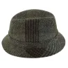 English Bucket Hat Jeffrey Harris Tweed Wool - Crambes Reference: 743 | Traclet Hat Shop
