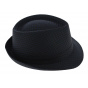 Trilby Tywyn Black Wool Hat - Fléchet