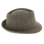 Carlo Wool Trilby Hat Beige & Brown - Crambes