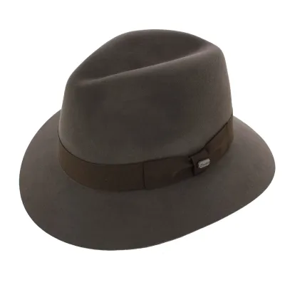 Chapeau Traveller Scott Feutre Poil Marron - Crambes Reference : 1594 | Chapellerie Traclet