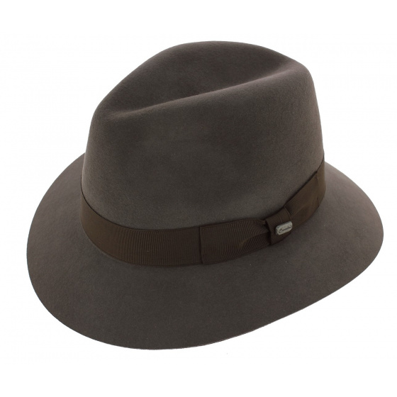 Brown Fur Felt Traveller Hat Scott - Crambes