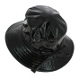 Black Waterproof Cardigan Bucket Hat - Crambes