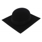 Stanford Square Wool Felt Hat Black - Traclet