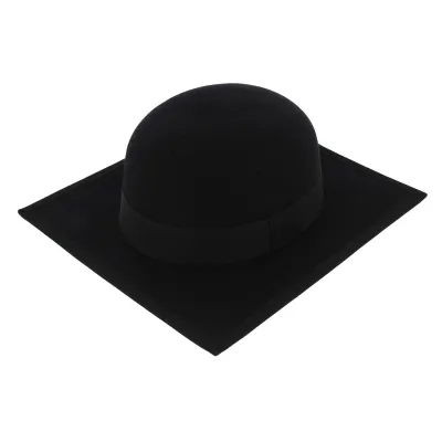 Chapeau Carré Stanford Feutre Laine Noir - Traclet Reference : 7690 | Chapellerie Traclet