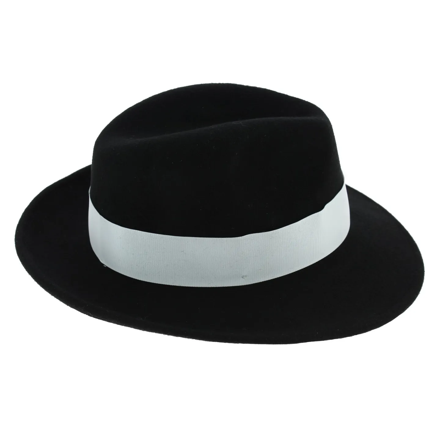 Chapeau de gangster -  corleone Fedora Vanador Feutre Laine Noir Imperméable - Traclet Reference : 6015 | Chapellerie Traclet