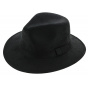 Black Leather Style Creek Traveller Hat - Aussie Apparel
