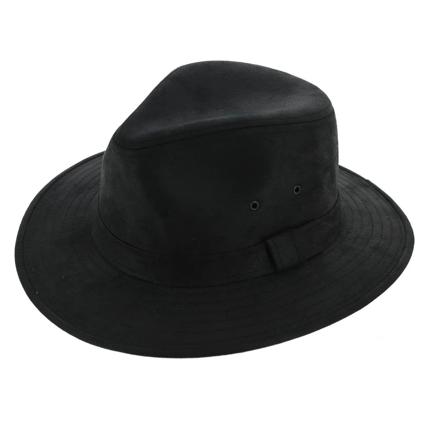 Chapeau Traveller Creek Style Cuir Noir - Aussie Apparel Reference : 7691 | Chapellerie Traclet