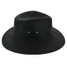 Chapeau Traveller Creek Style Cuir Noir - Aussie Apparel Reference : 7691 | Chapellerie Traclet
