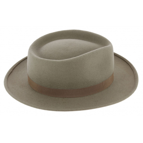Chapeau Style Auvergnat Feutre Laine Beige - Traclet