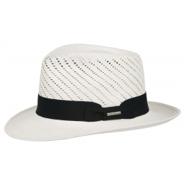 Sutton Bleached Panama Fedora Hat - Stetson