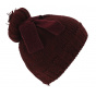 Alcina Wool & Acrylic Beanie Burgundy - Traclet